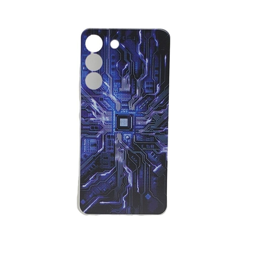 Galaxy S22 Circuit Board Phone Case Blue